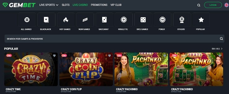 Gembet Live Casino