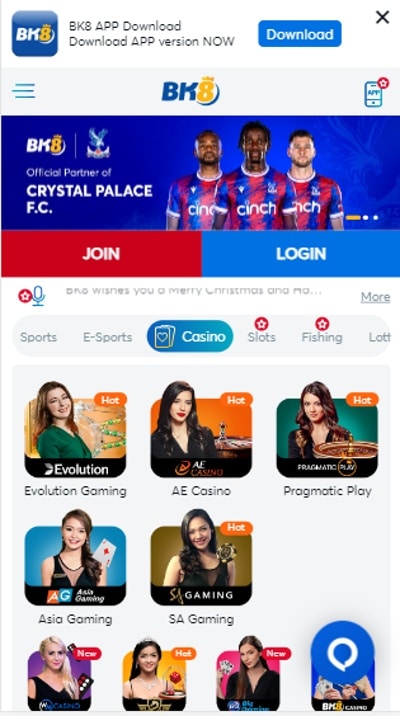 Mobile Casino App Malaysia BK8
