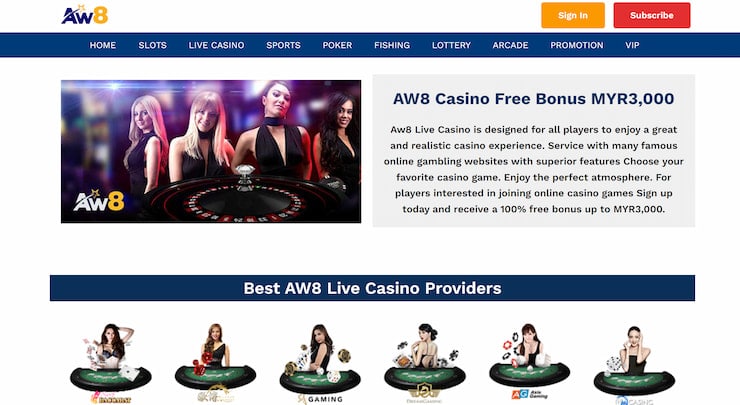AW8 blackjack casino Malaysia