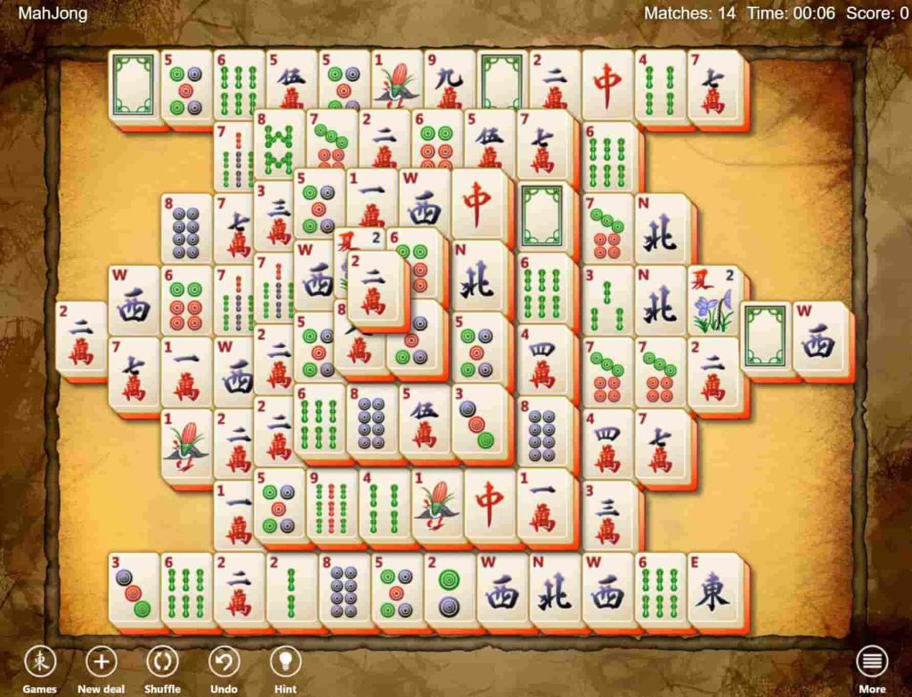 free Mahjong solitaire online