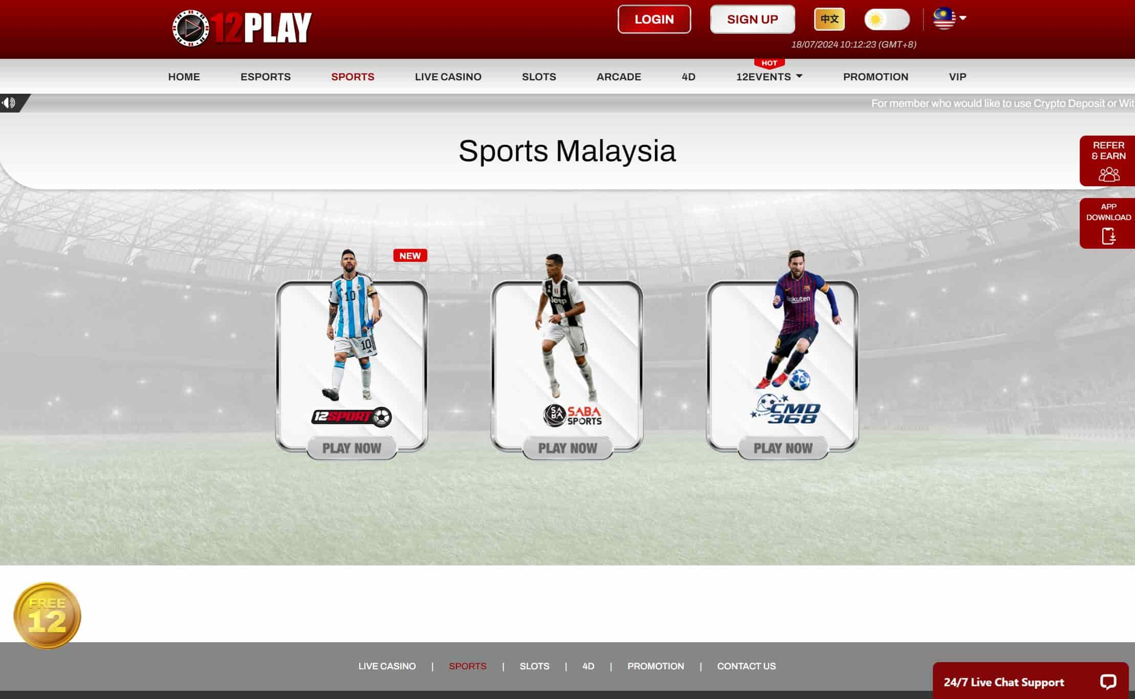 12play sportsbook malaysia