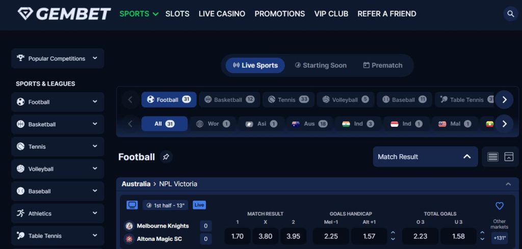 gembet sports betting malaysia