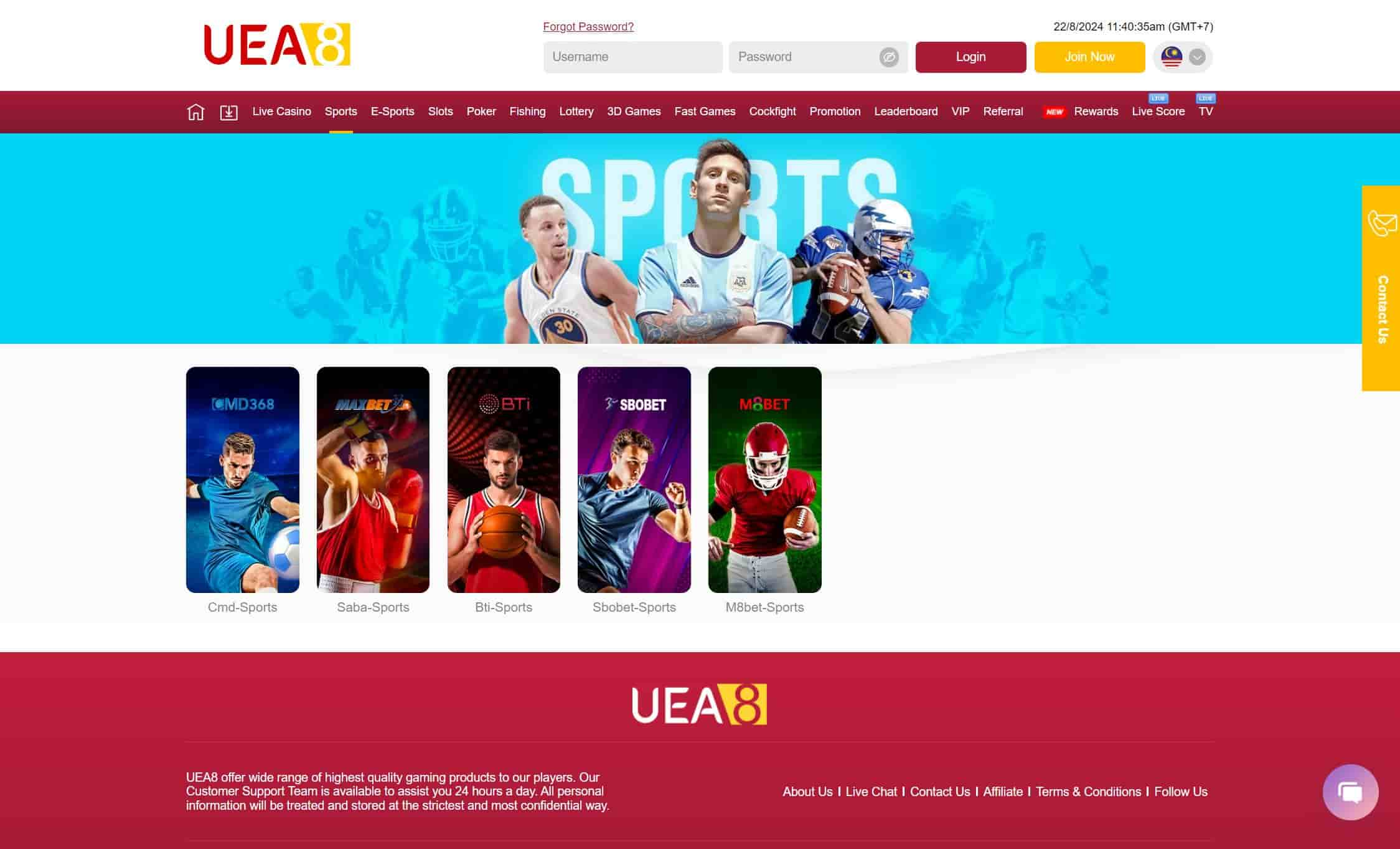 uea8 sportsbook