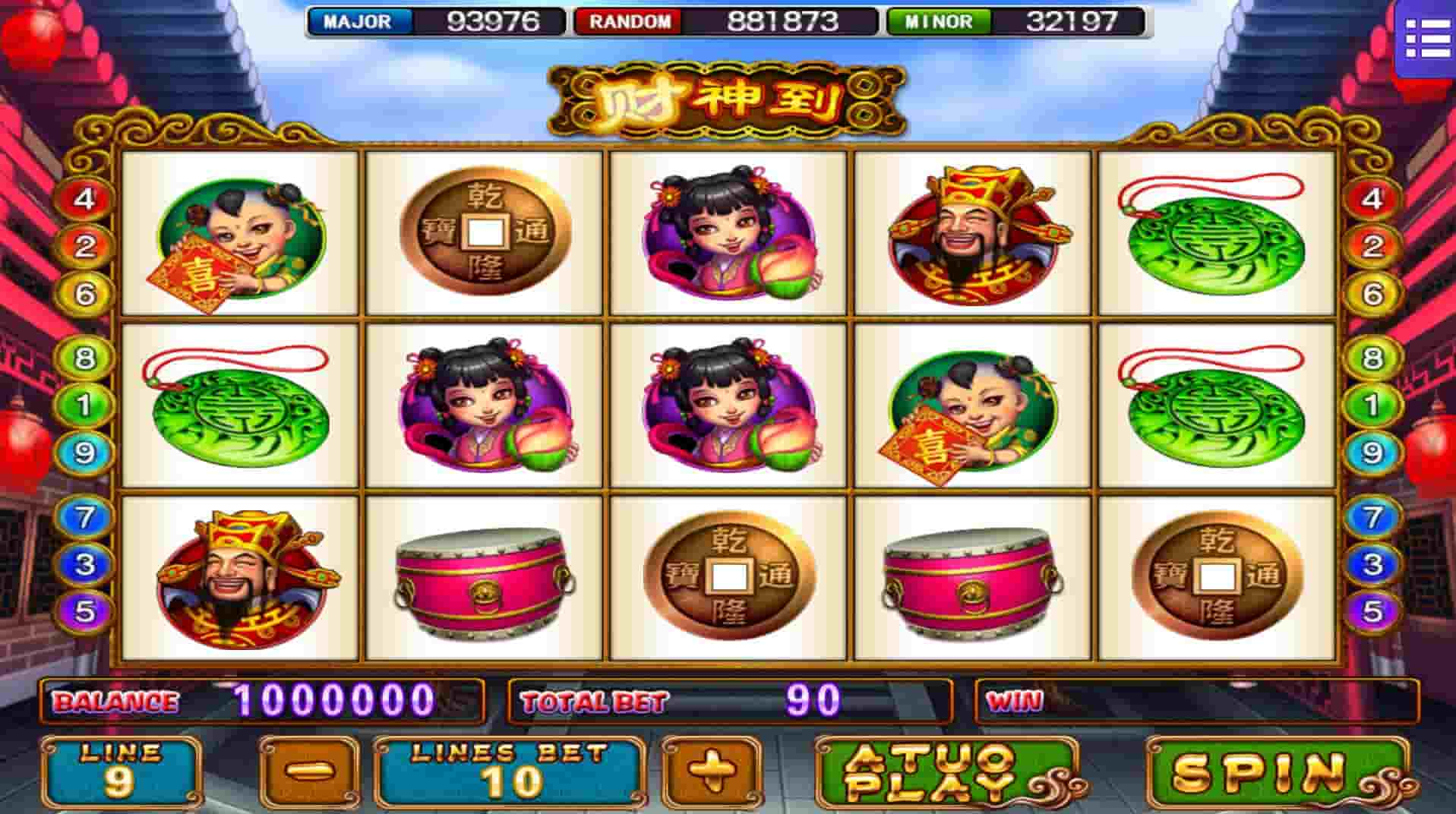 god of wealth mega888 game