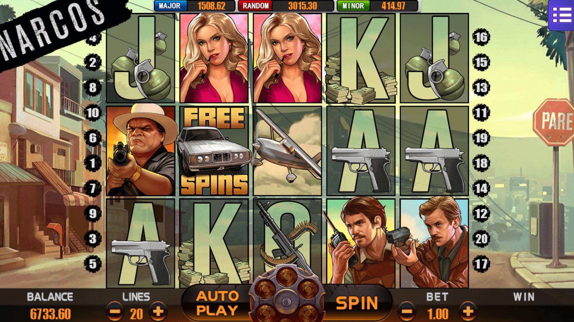 narcos slot mega888