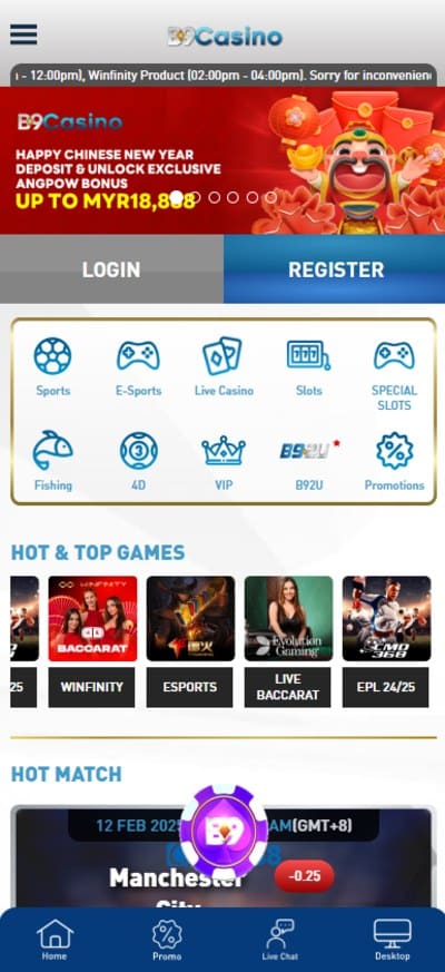 B9Casino Mobile