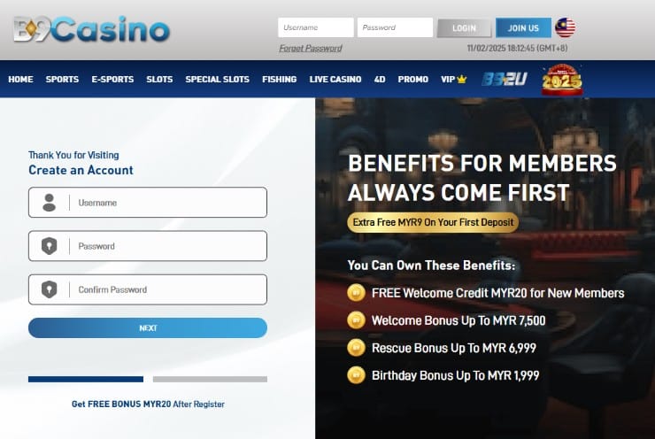 Visit B9Casino Online