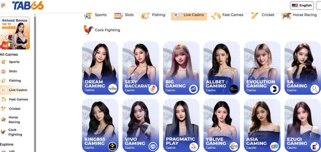 tab66 dream gaming casino